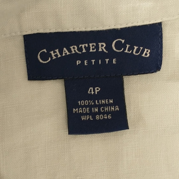 Linen Sheath Shirt Dress Pale Blue 4P Sleeveless Pastel Cool Color Natural Fabri - Picture 8 of 11